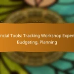 Financial Tools: Tracking Workshop Expenses, Budgeting, Planning
