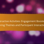 Interactive Activities: Engagement Boosters, Spring Themes and Participant Interaction