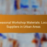 Seasonal Workshop Materials: Local Suppliers in Urban Areas